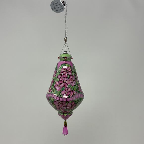 Bradford Editions Era of Louis Tiffany Heirloom Porcelain Ornaments #14 set of 3 - Picture 4 of 8